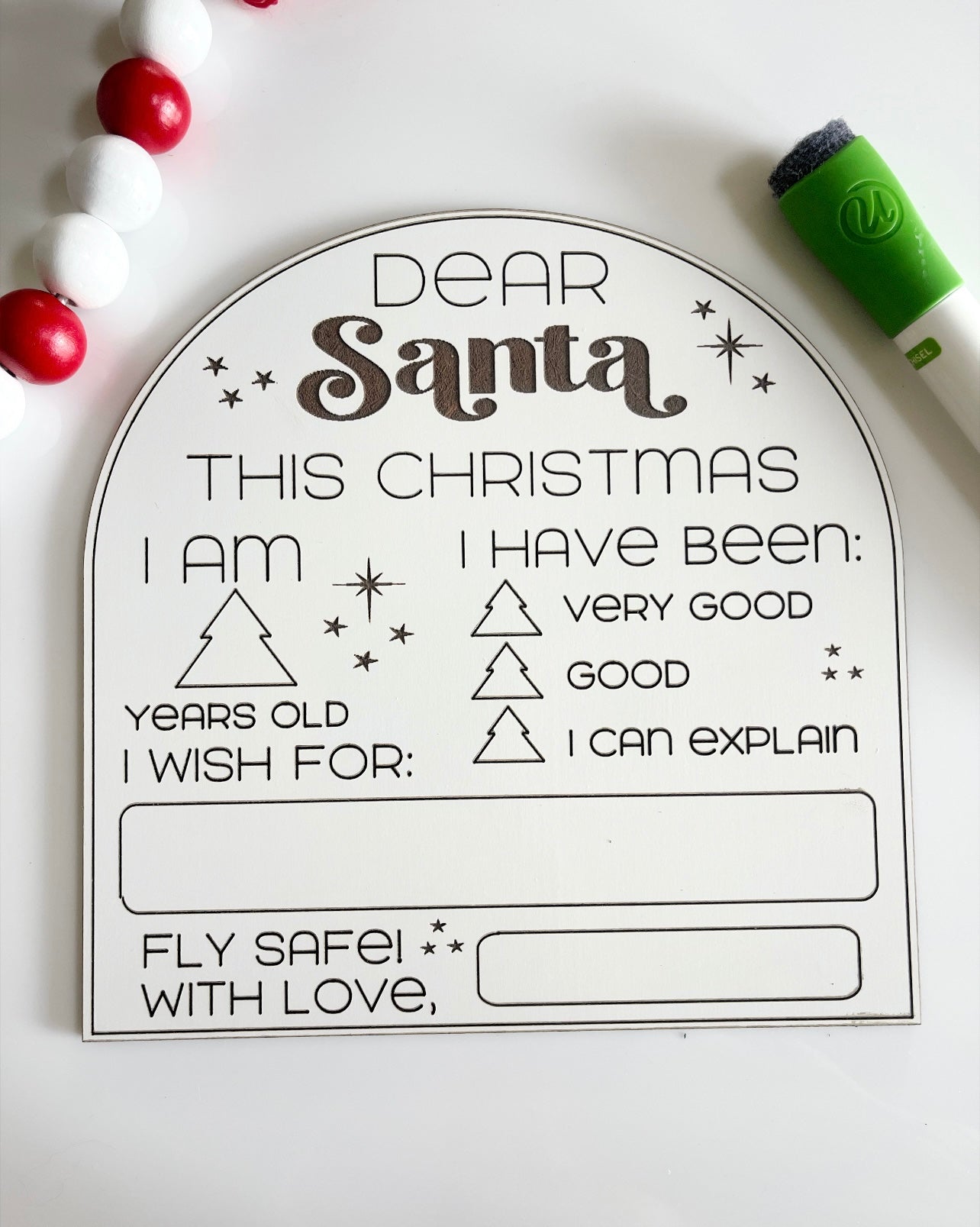 Dear Santa Sign
