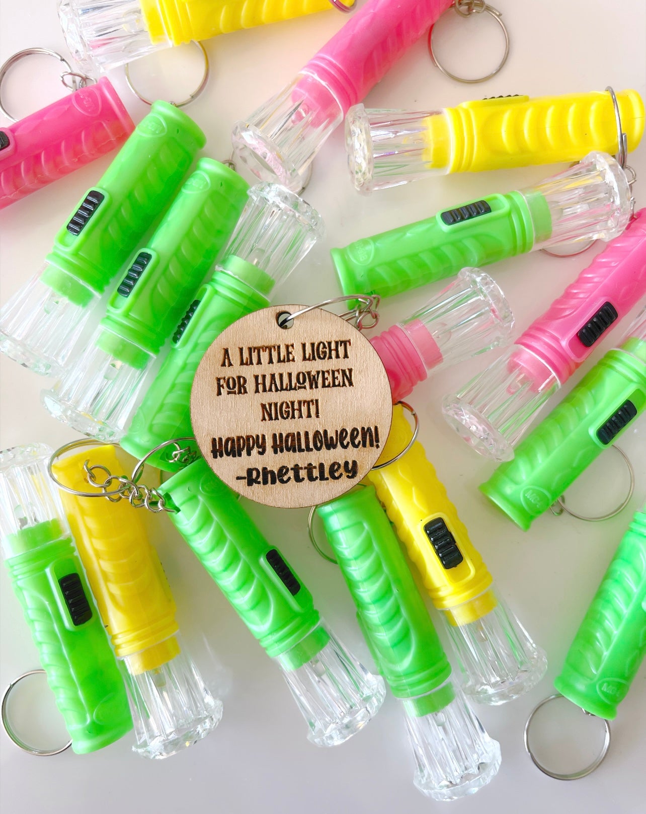 Flashlight Halloween favor