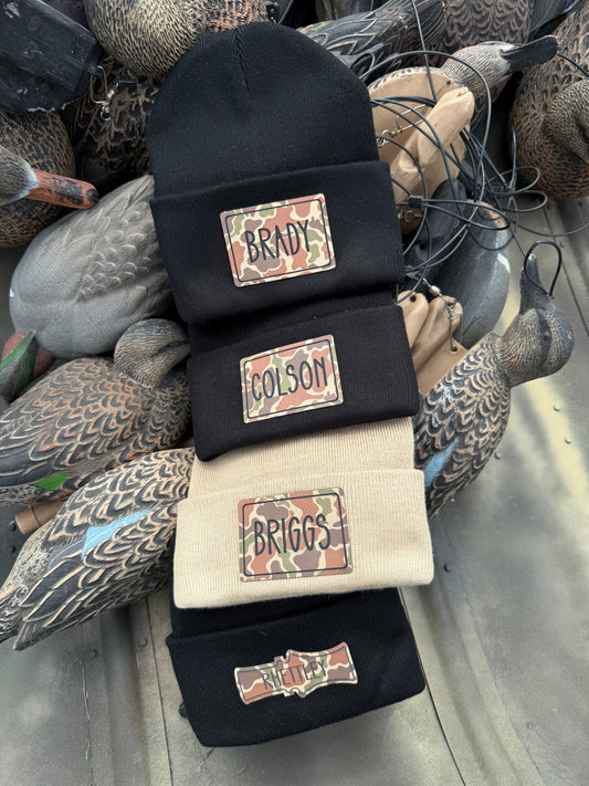 Camo Patch Beanie