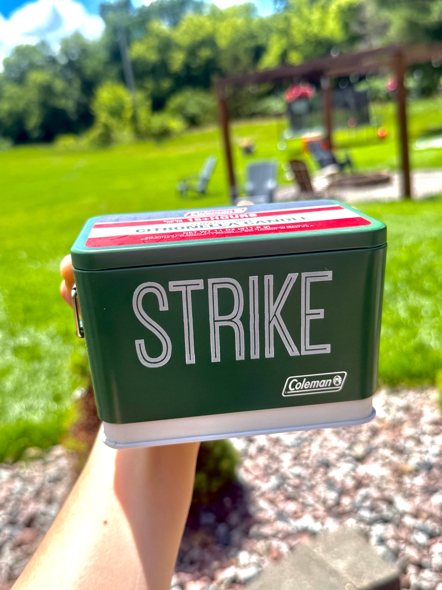 Personalized cooler candle