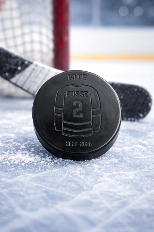 Personalized hockey puck