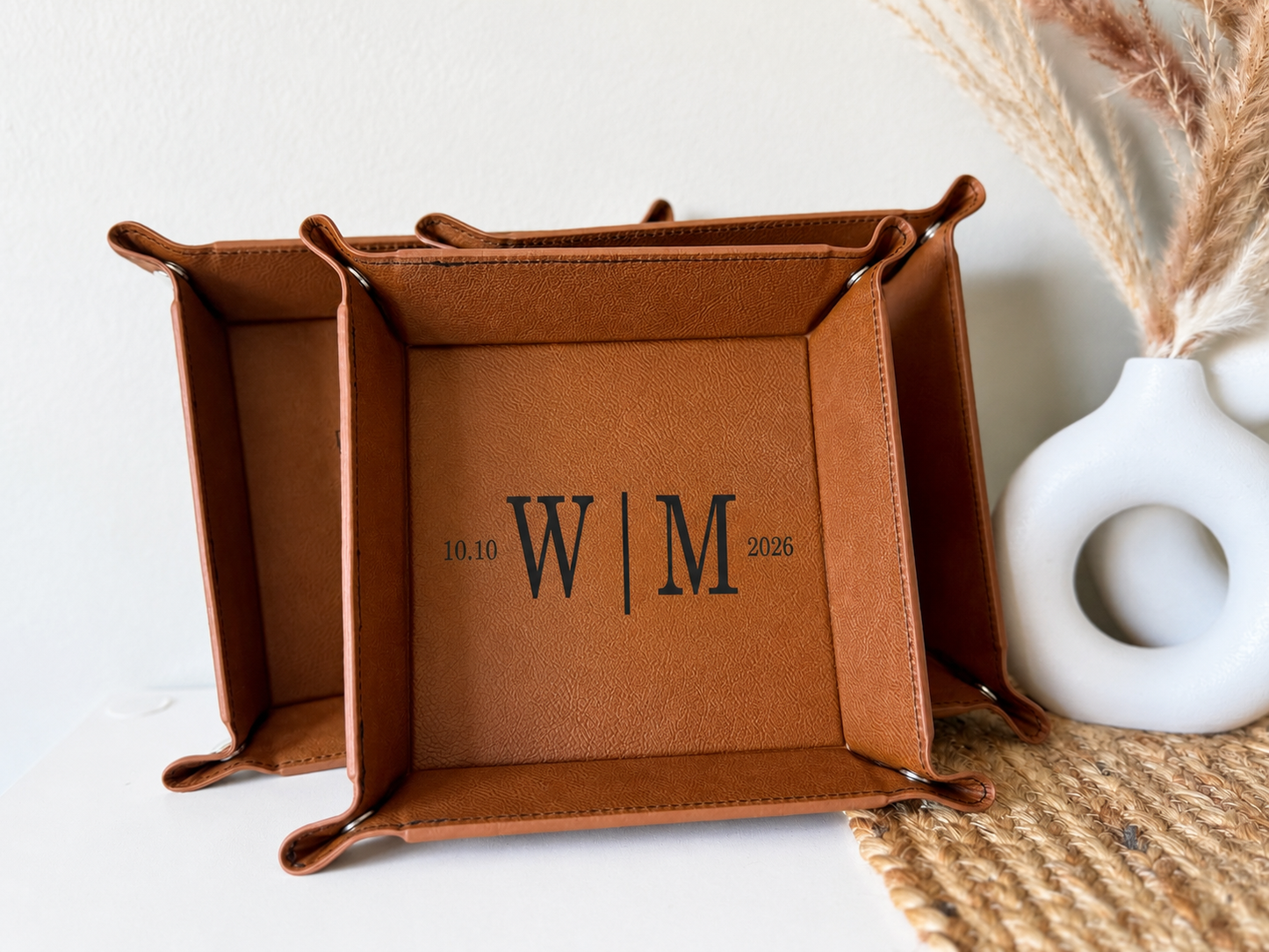 Leatherette Valet Catch ‘Em All Tray