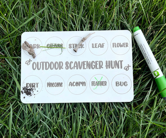 Outdoor scavenger hunt Board