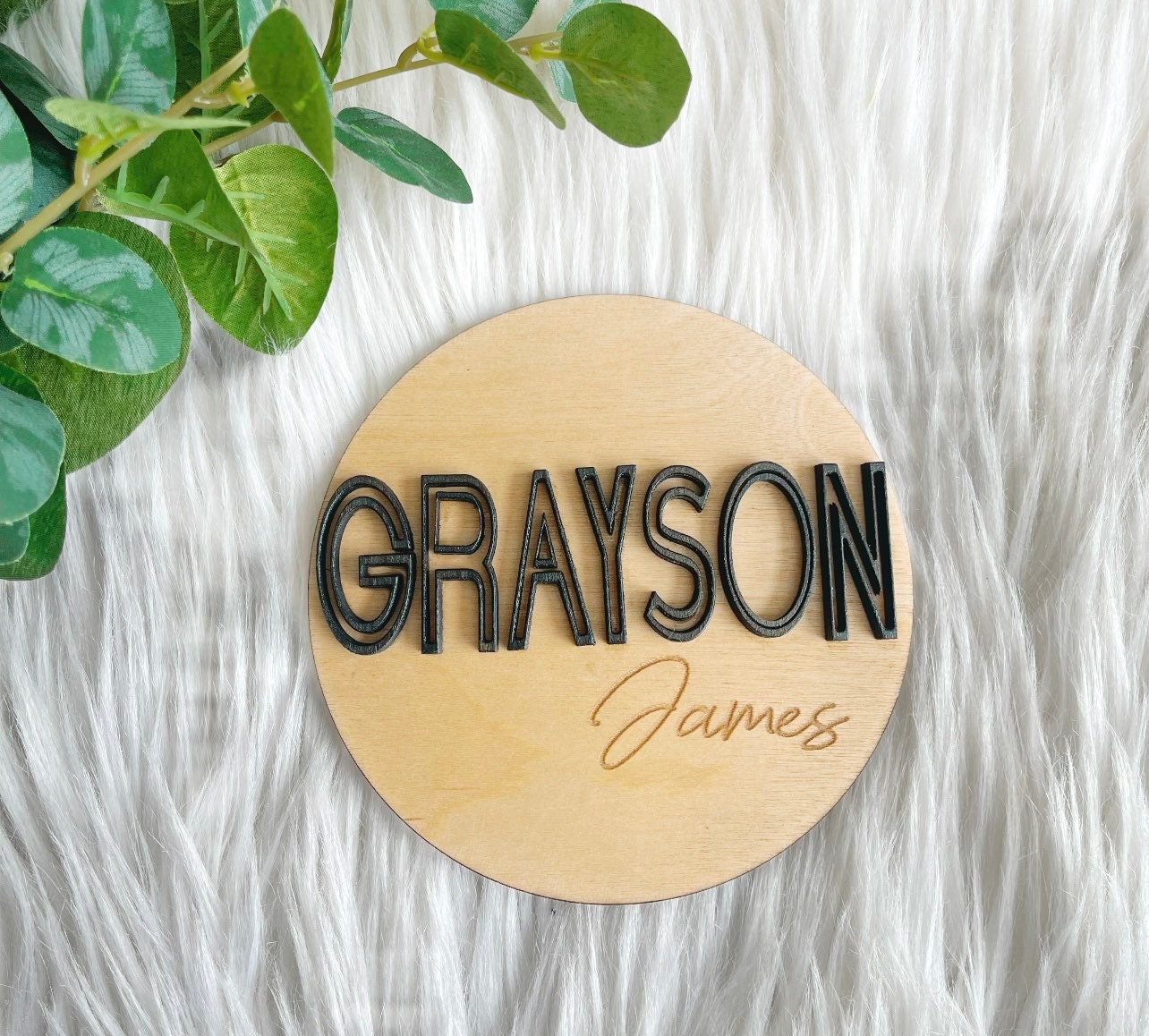 Baby announcement, wooden name announcement, announcement signs, baby sign