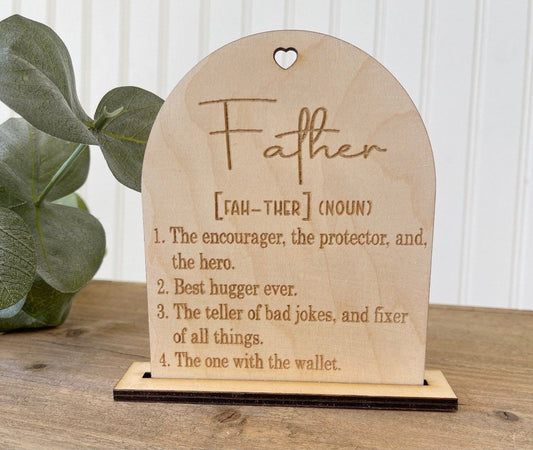 Father Day Gift, Father’s Day Definition sign, Signs for fathers, Father Gifts, gifts, Father