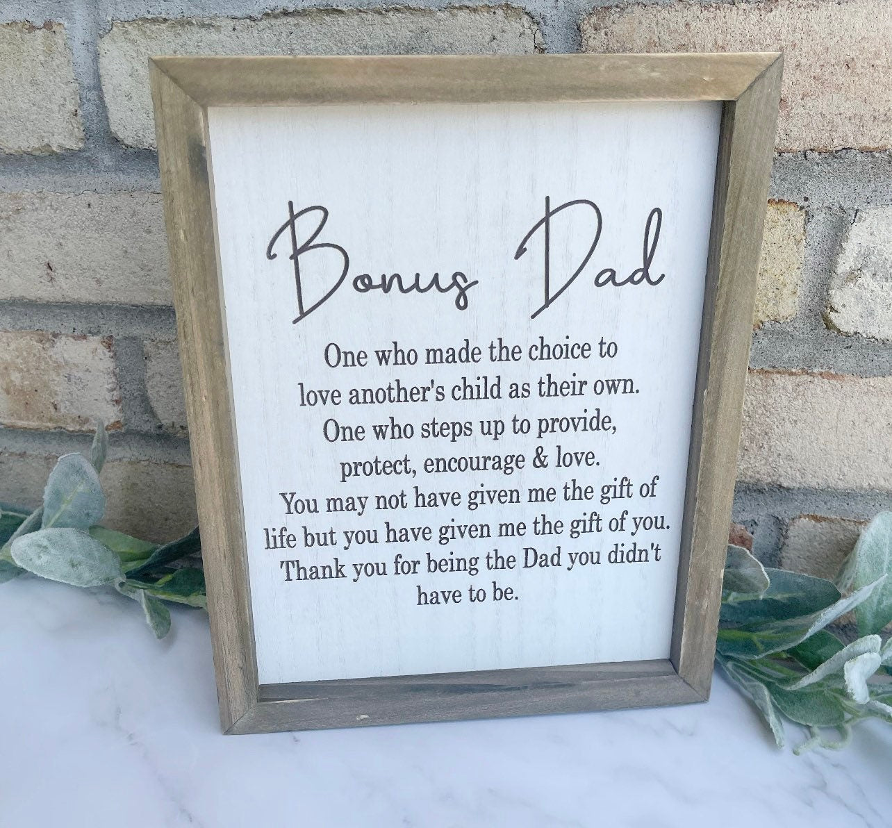 Bonus Dad sign, signs for bonus dad, step dad signs, signs for Father’s Day, Father’s Day gifts