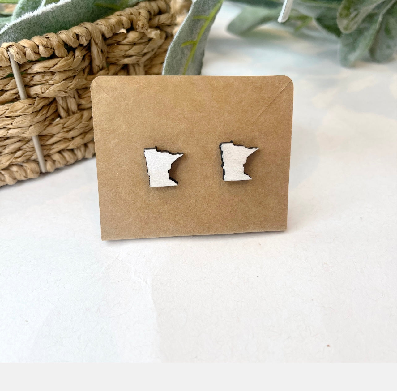 Minnesota Shaped Earring