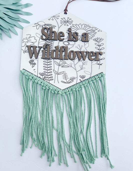 She is a wildflower sign, Nursery sign