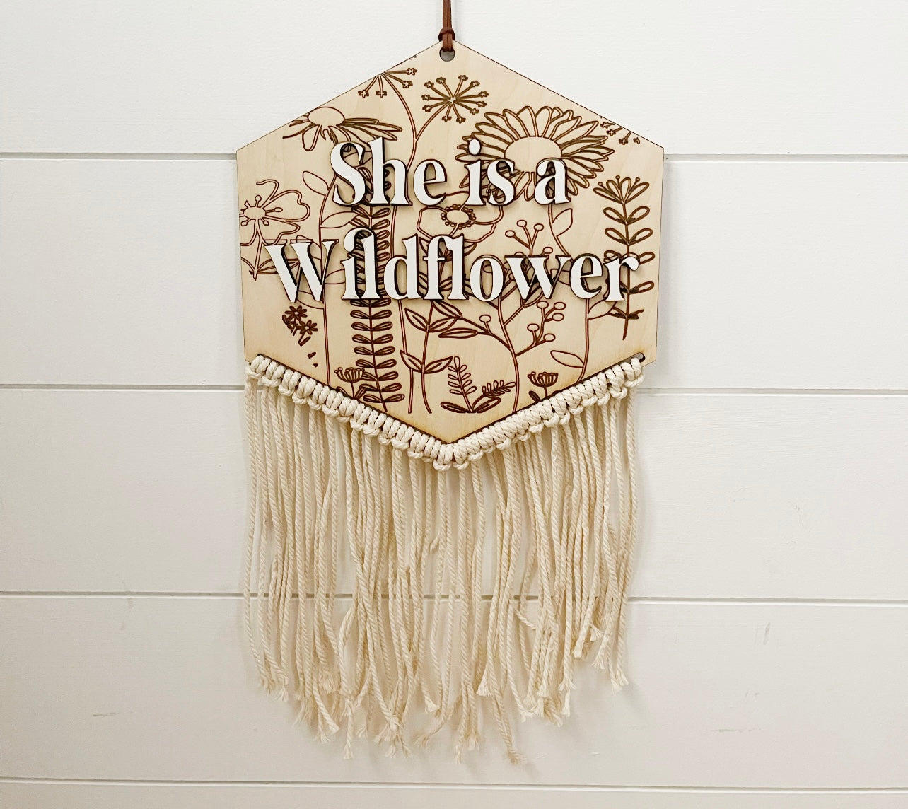 She is a Wildflower sign, Nursery sign