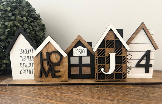 Personalized custom Standing house CenterPiece