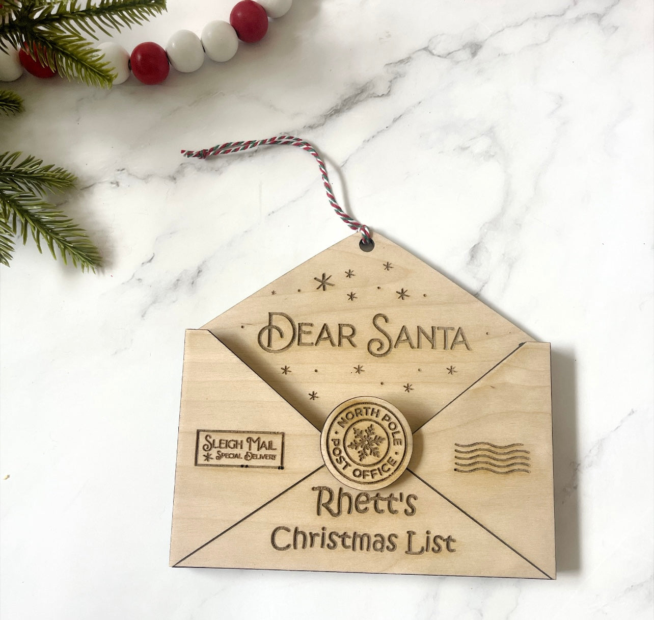 Dear Santa personalized letter